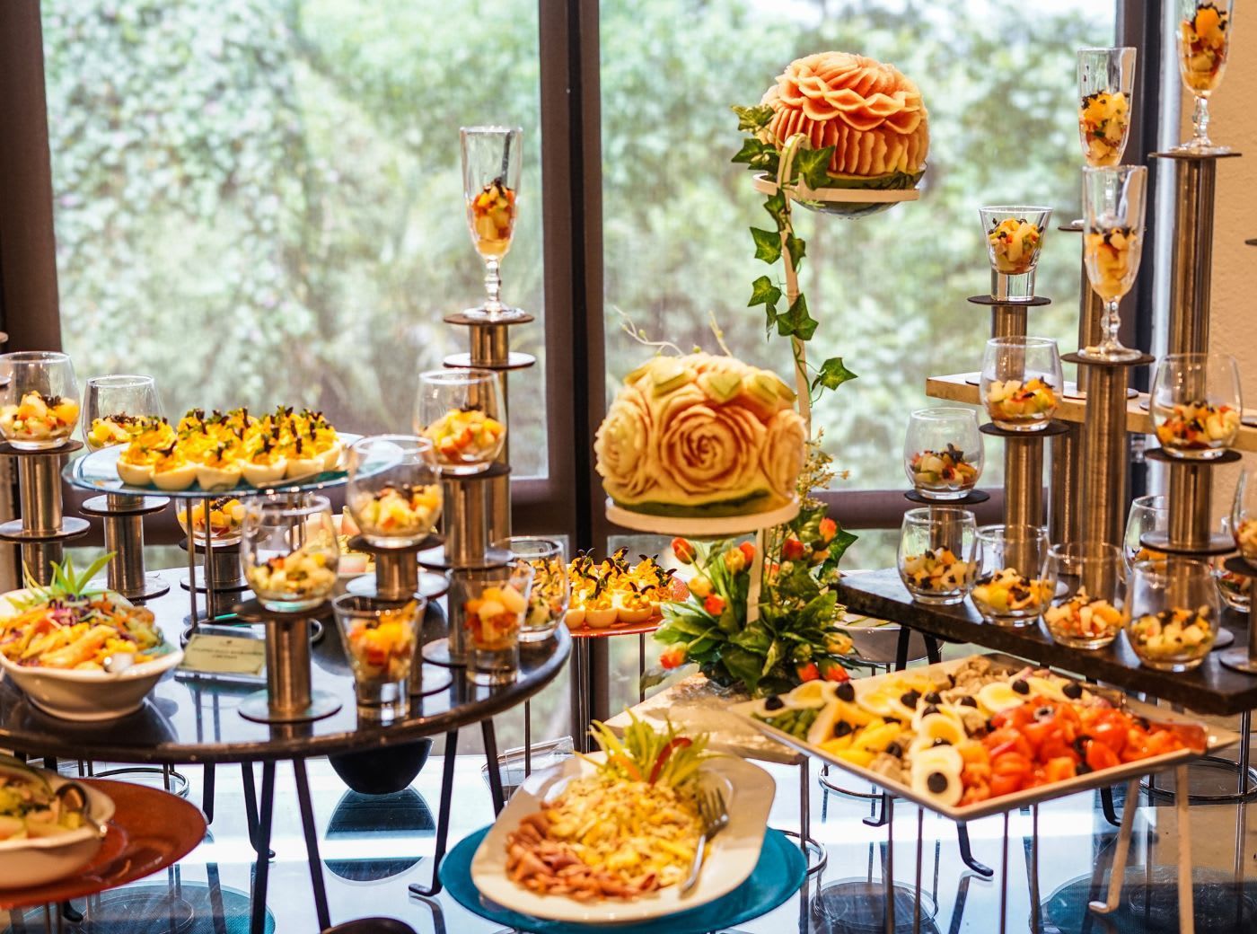 Buffet Präsentationen beim Catering